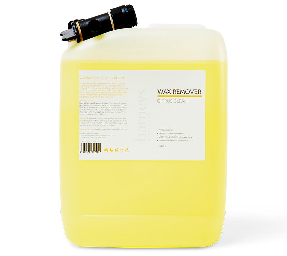 Barneys Wax Remover Citrus Clean - 5 Litre Refill