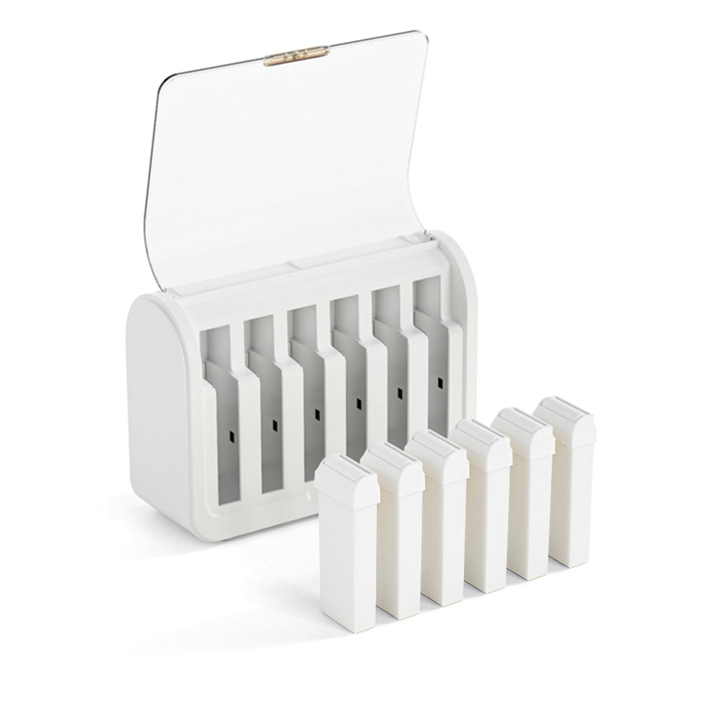 Barneys Multi Wax Cartridge Heater - Holds 6 Cartridges - White