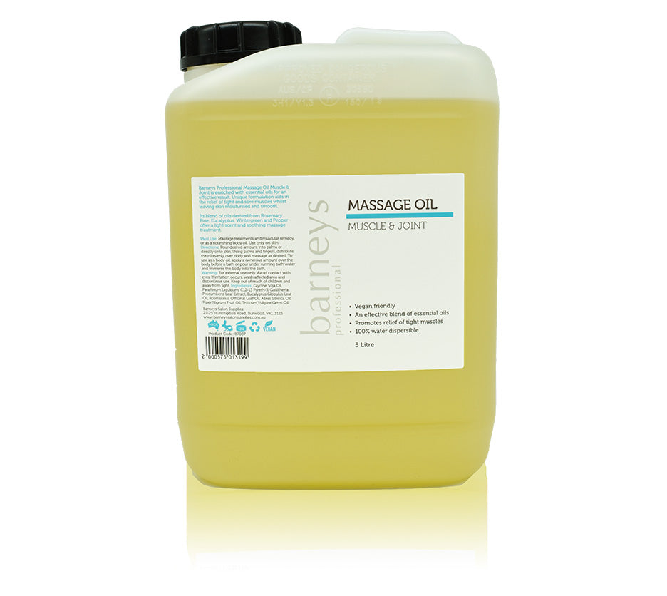 Barneys Massage Oil - Muscle & Joint - 5 Litre
