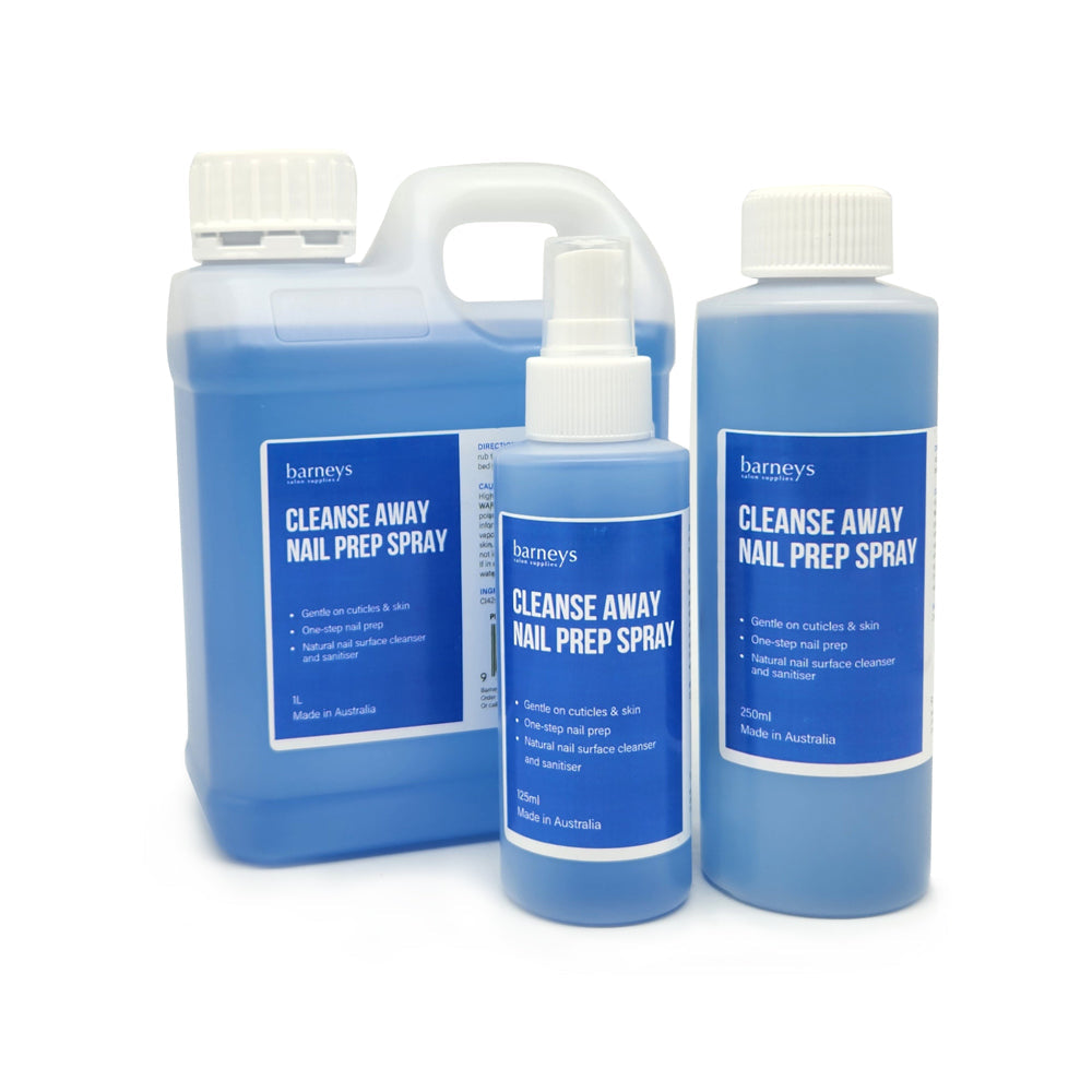 Barneys Cleanse Away Hand & Nail Prep - Nail Surface Cleanser 1 Litre Refill