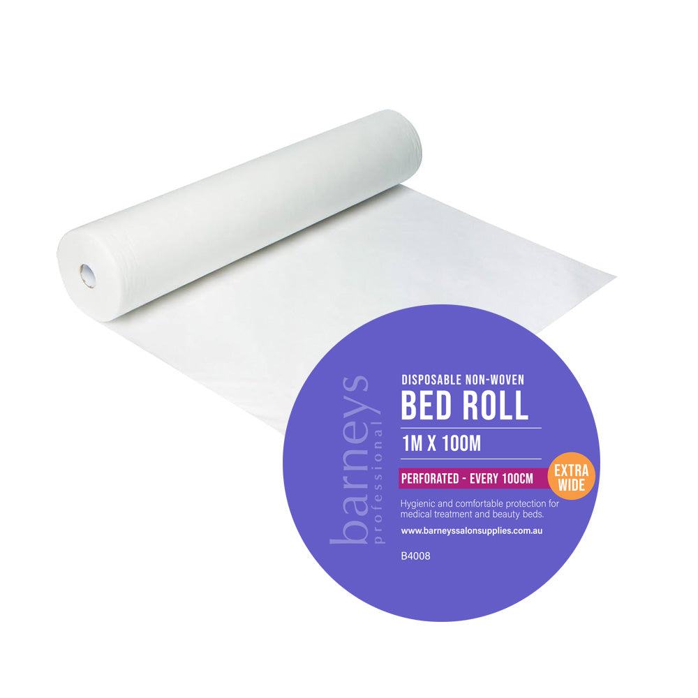 Barneys Disposable Non-Woven Bed Roll - Perforated every metre - Extra Wide 1m x 100m