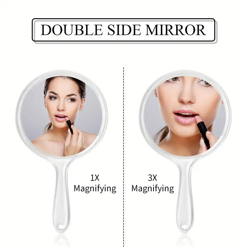 Barneys 1x & 3x Magnification Double-Sided Handheld Mirror - 26cm