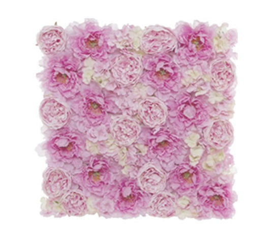 Peony Hydrangea Flower Wall Cream Pink (50cmx50cm)