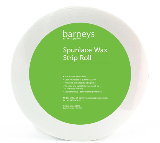 Barneys Spunlace White Wax Strip - Roll