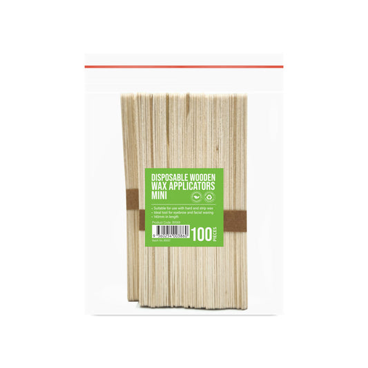 Barneys Disposable Wooden Wax Applicators Mini - 100 Pieces