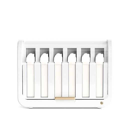 Barneys Multi Wax Cartridge Heater  - Holds 6 Cartridges - White