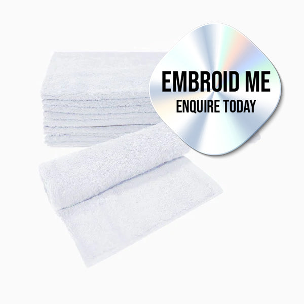 Barneys Platinum Collection Commercial Facial / Hand Towel - White - 10 Pieces