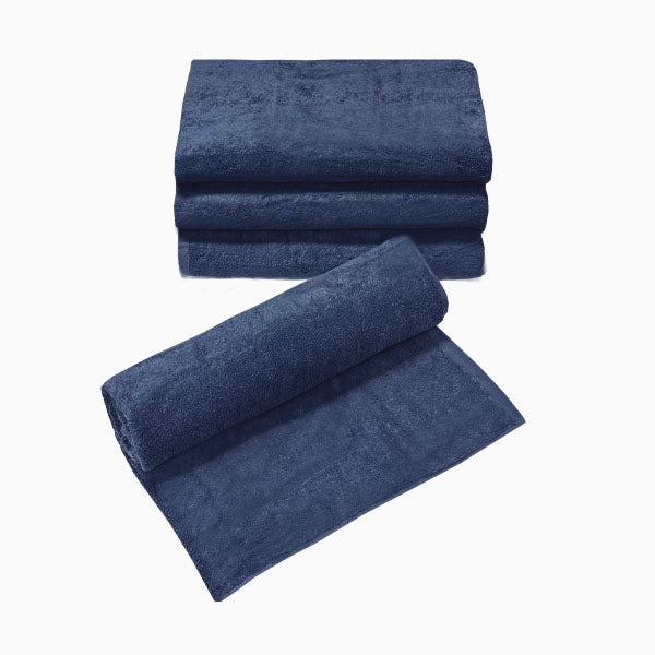 Barneys Platinum Collection Bath Sheets - Commercial Quality - Navy - Pack of 4