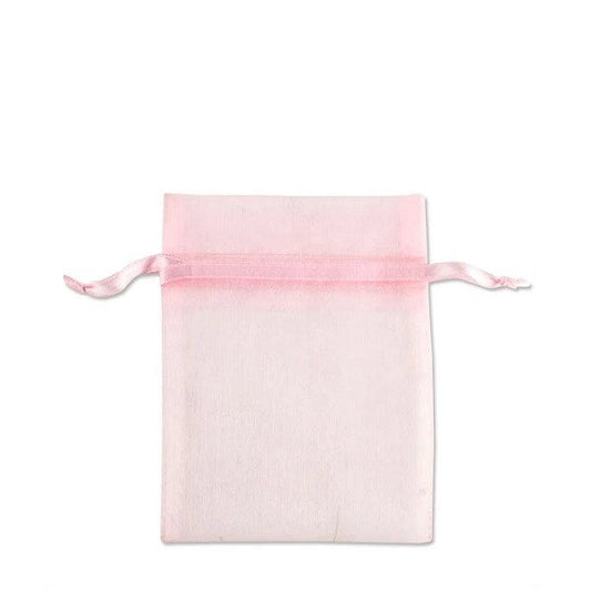 Organza Bags - Pink - Medium - 25 Pieces