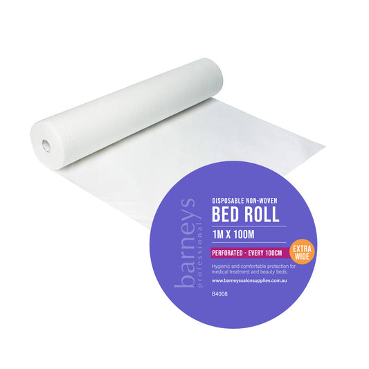 Barneys Disposable Non-Woven Bed Roll - Perforated every metre - Extra Wide 1m x 100m