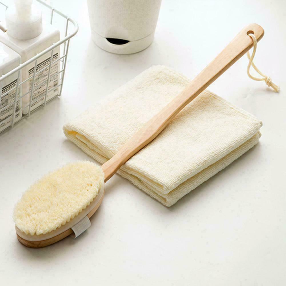 Body Brush - Long Handle with Natural Bristles