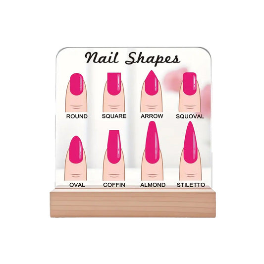 Nail Shapes Display Board with Stand